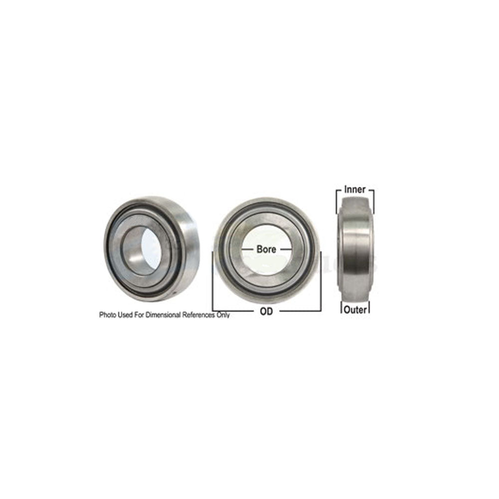 A-GW209PPB4-P-AI Disc Bearing; Spherical, Round Bore, Re-Lubricatable