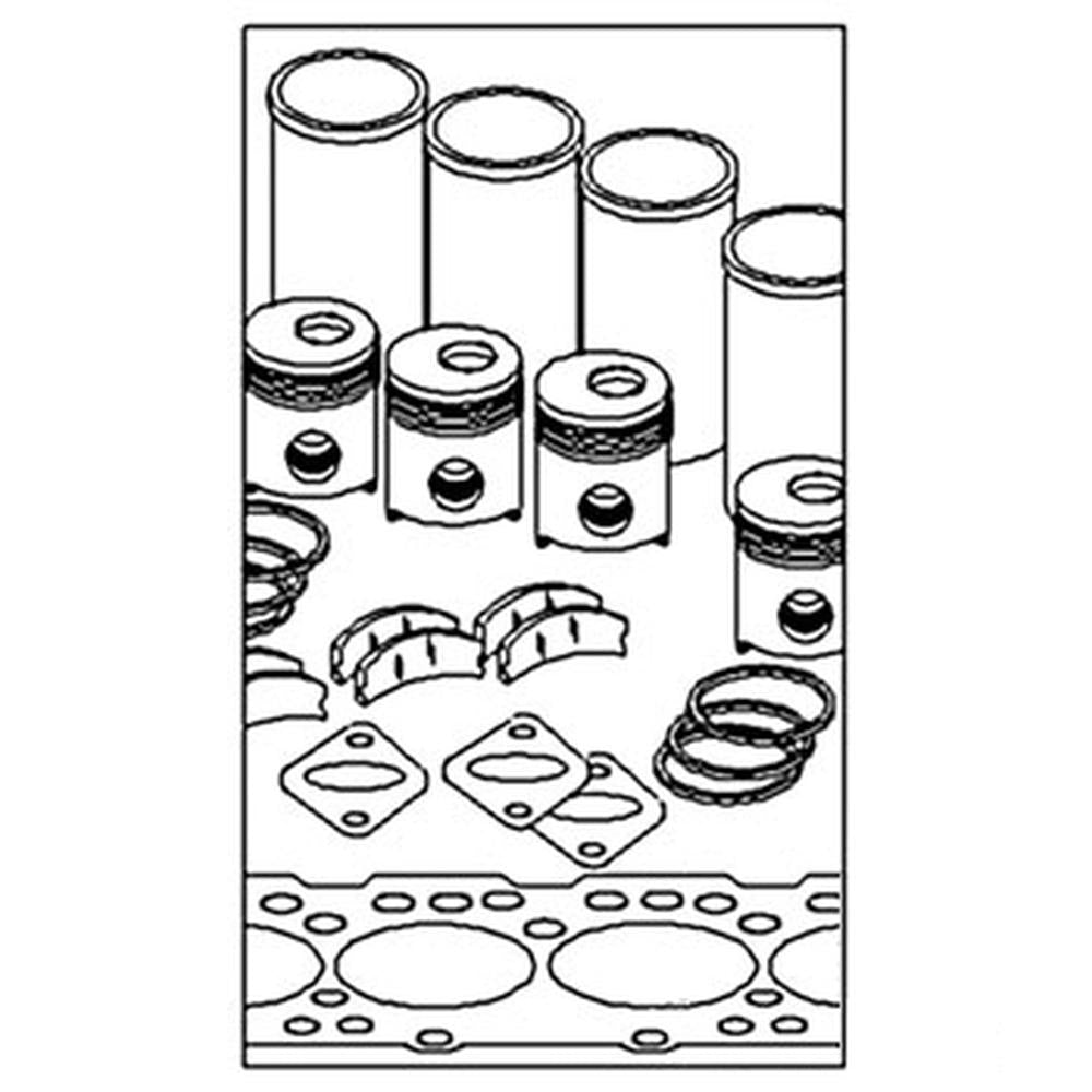 A-IK4163 In Frame Engine Overhaul Kit Fits John Deere Models: 500 500A 500B