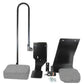 A-IS8212-AI Seat, Instuctional; Black/Gray Matrix Fabric w/ Handle