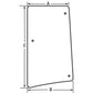 A-L213352 Glass; LH Side Window