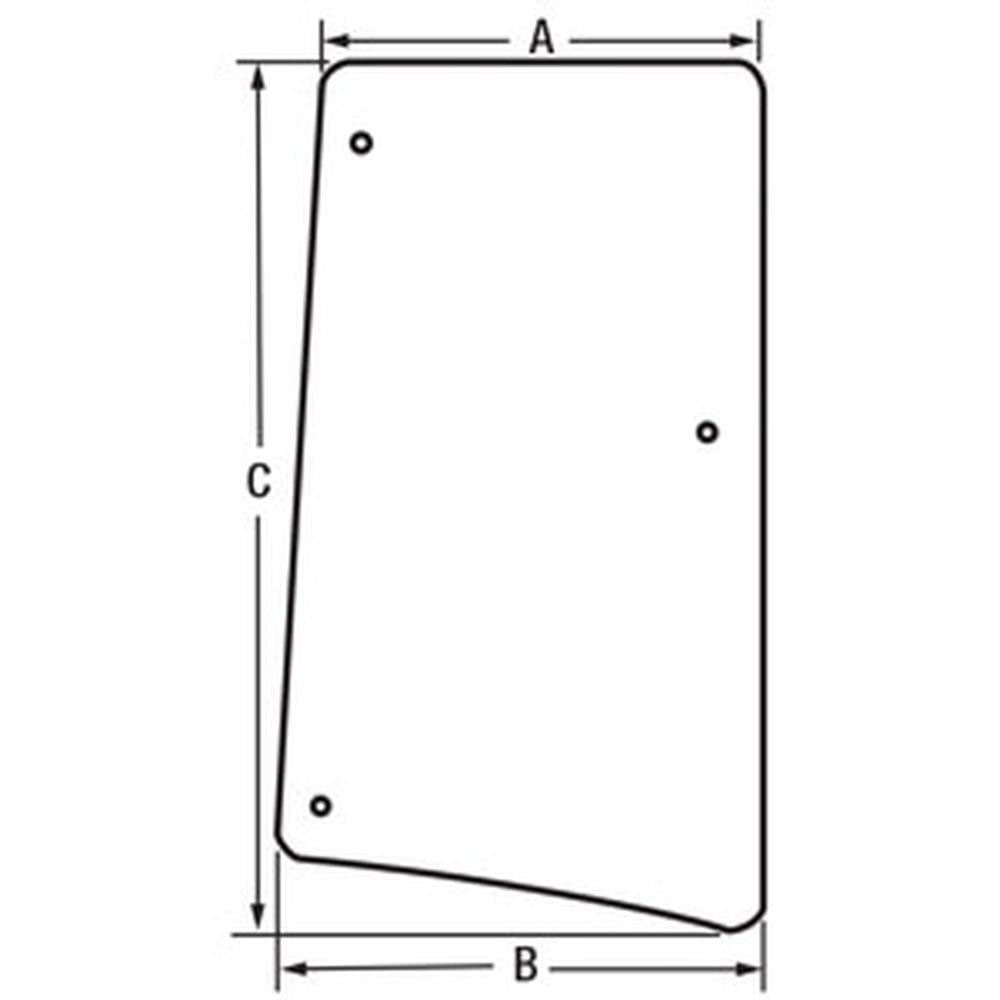 L171927 RH Tiltable Side Window Glass Fits John Deere 6105M 6110M 6115M 6120M++