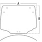 Rear Window Glass LVU26037 Fits John Deere 3520 3720 4044R 4049R 4052R 4066R++