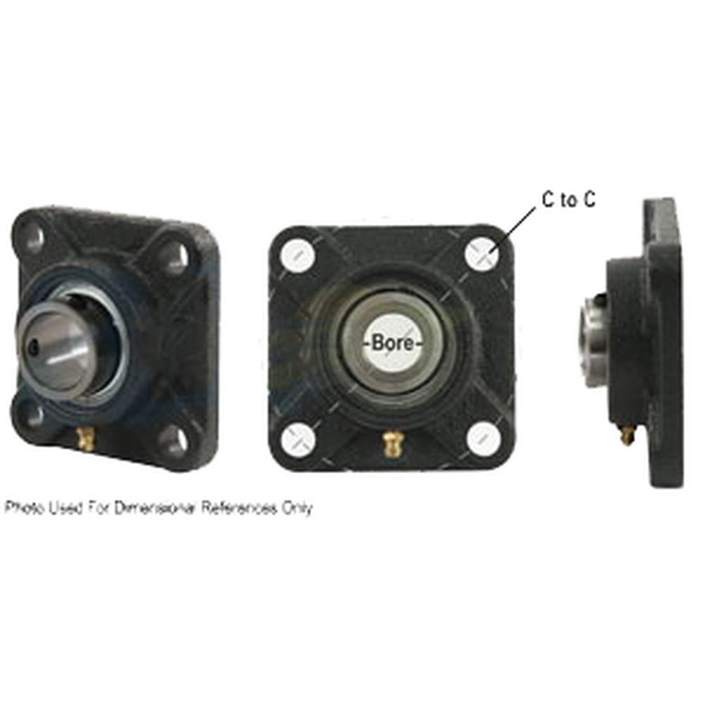 A-SAFNR112R-I-AI 4 Bolt Flanged W/ Set Screws