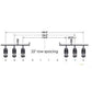 One (1) New Aftermarket Replacement 6 Row Frame Kit A-STR6600