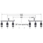 One (1) New Aftermarket Replacement 6 Row Frame Kit A-STR6600