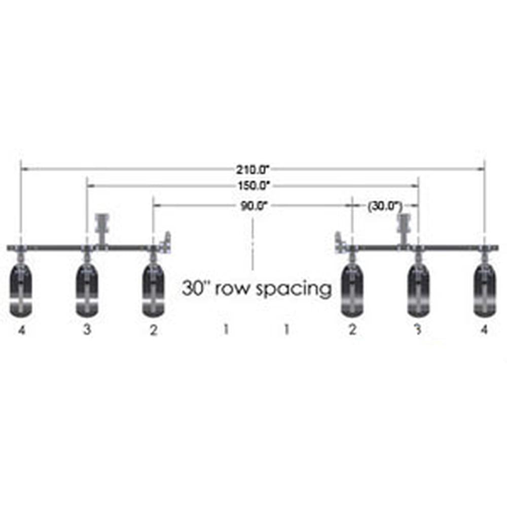 One (1) New Aftermarket Replacement 6 Row Frame Kit A-STR6600