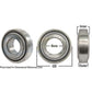 A-W208PPB7-I-AI Disc Bearing; Spherical, Round Bore, Pre-Lube