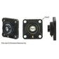 A-WGFZ31-I-AI 4 Bolt Flanged Bearing W/ Lock Collar, Re-Lubricatable