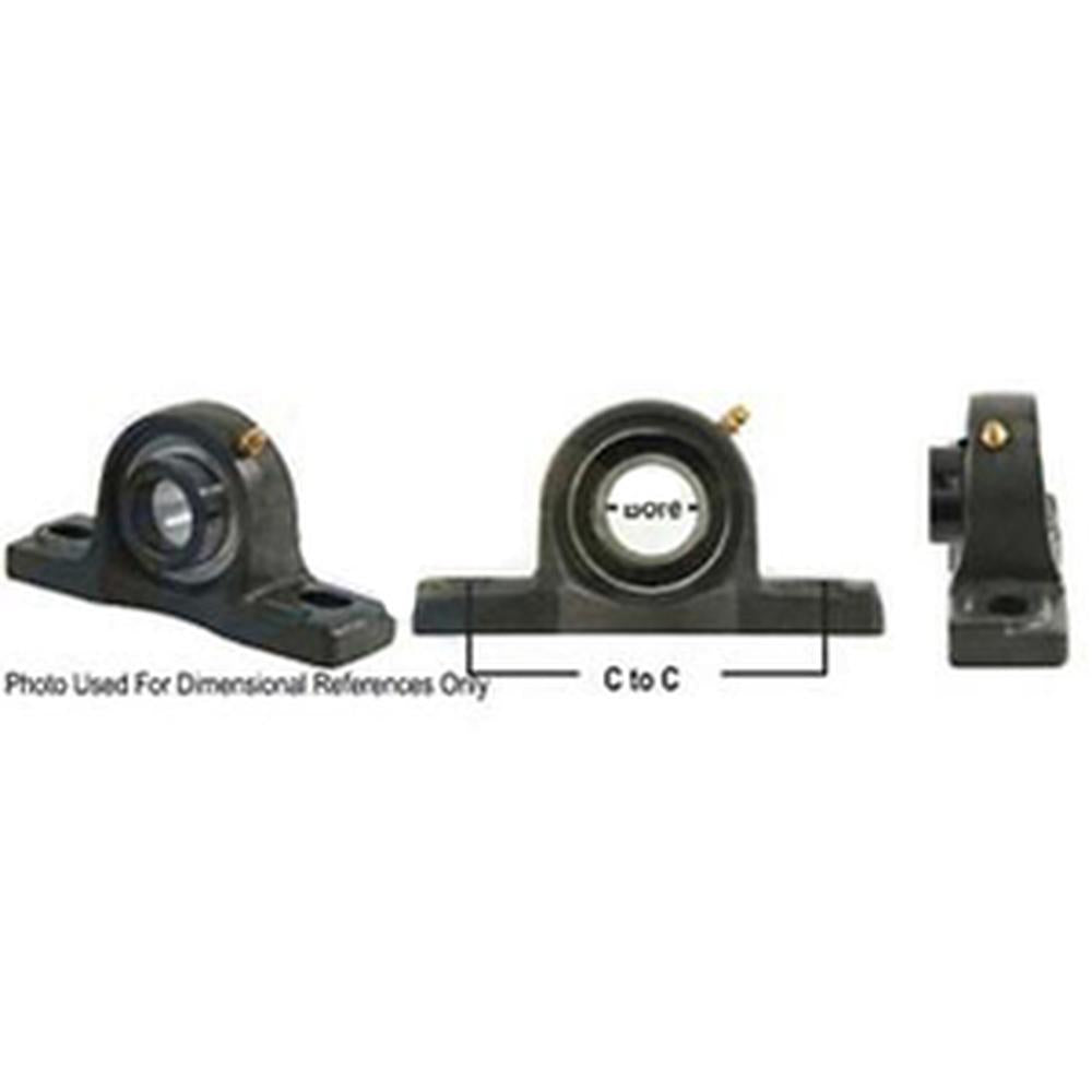 A-WGPZ25-P-AI Pillow Block Assembly W/ Lock Collar, Re-Lubricatable