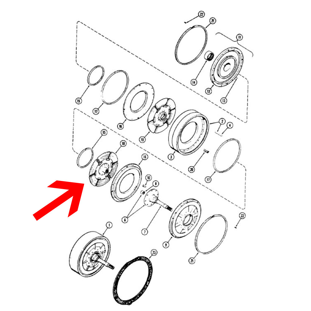 A14822 Clutch Disc Kit Fits Case-IH Fits International Harvester Tractors