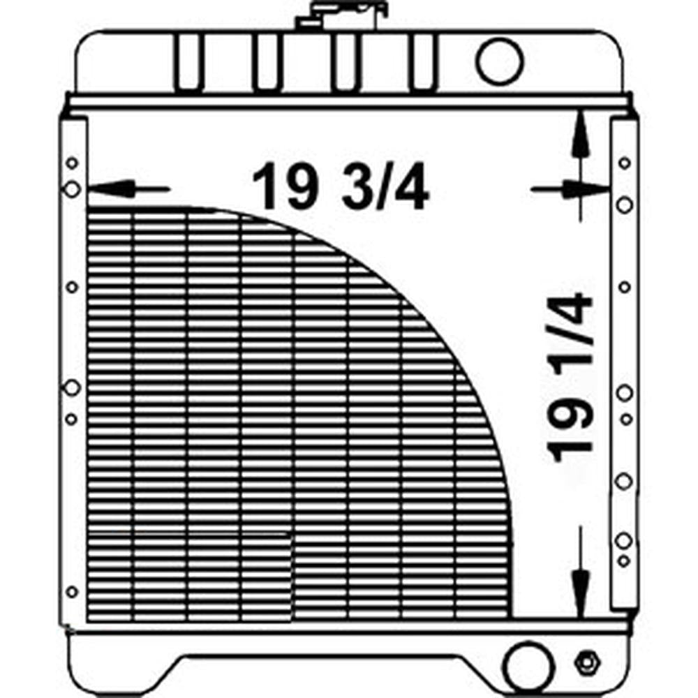 A172038 Radiator 580K, 580SK Fits Case RADIATORS