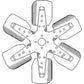 A173030 6 Blade Fan Fits Case-IH Tractor Models 770 870 A284 A301D