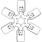 A173728 New 6 Blade Fan Fits Case IH 2806 2856 806 856 2.195" Pilot Hole