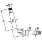 A176152 Spindle Right or Left Hand Fits Case 770 870 970 1070 1175 Tractors