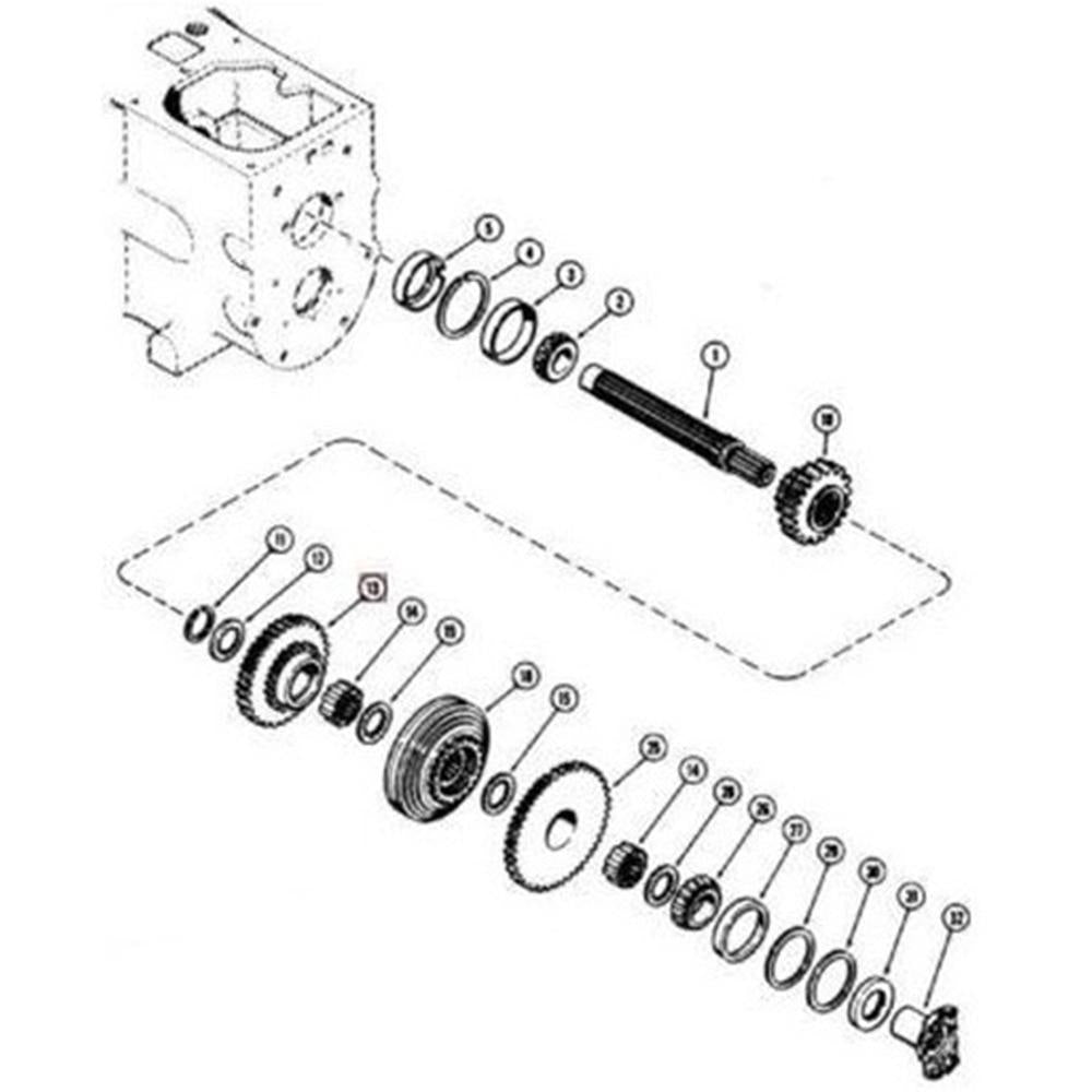 Power Take-Off (PTO) Drive Gear Fits Case/International Harvester