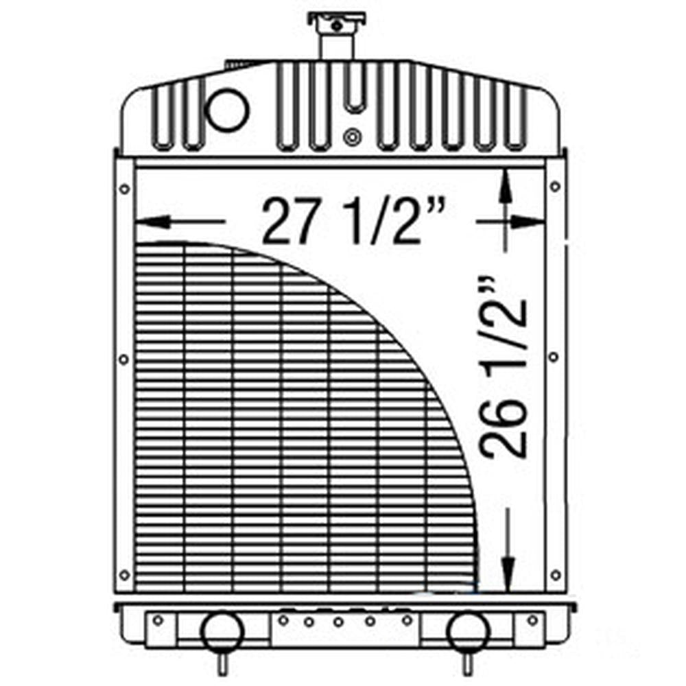 WN-A184365-PEX Radiator Fits Case 2390 2394 2590 2594 3294 3394 3594