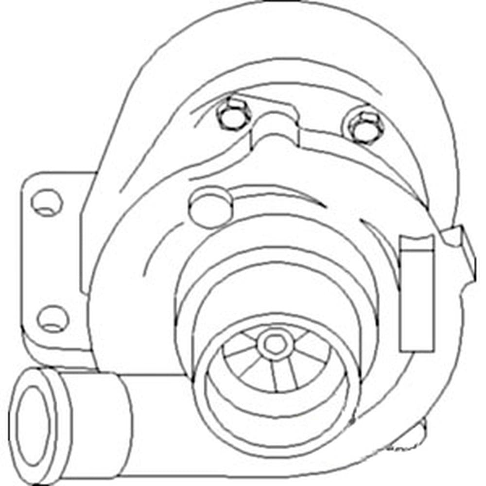 Turbocharger Fits International 1066 1086 1466 A184785 Fits Case A43361