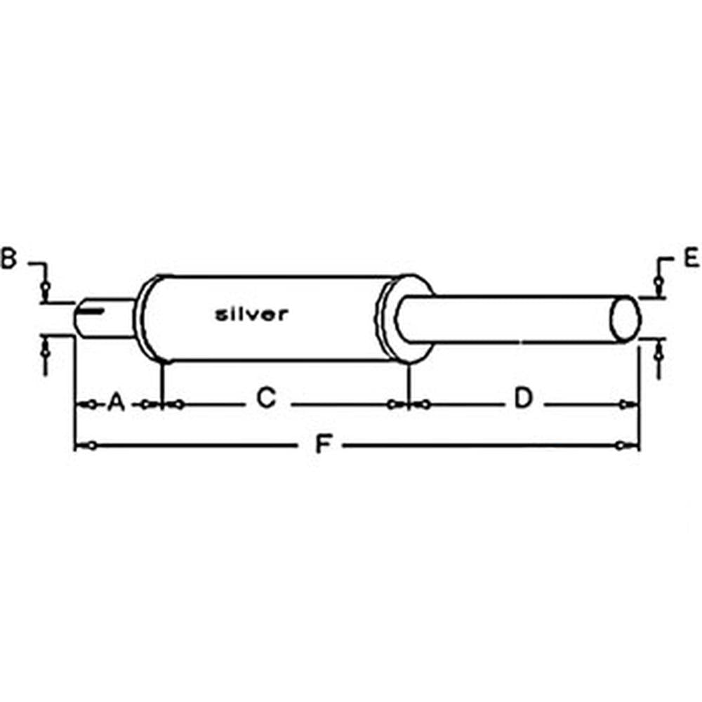 Muffler Fits Case/International Tractor C D DC 400 700 800 A20494