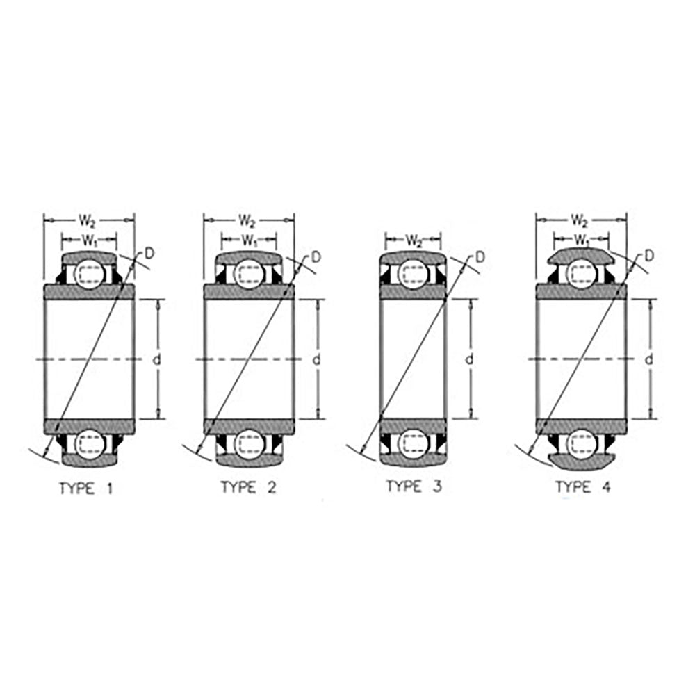A20649 New Tractor Spherical Disc Bearing Round Bearing