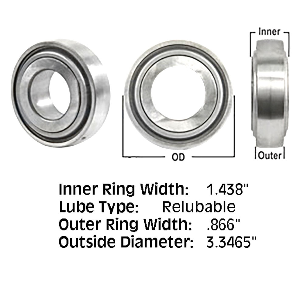 A20649 New Tractor Spherical Disc Bearing Round Bearing