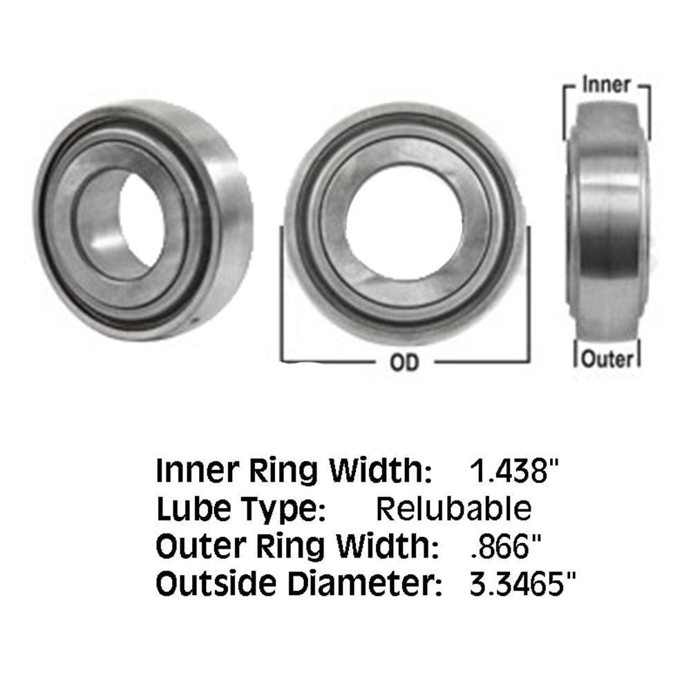 A20649 New Tractor Spherical Disc Bearing Round Bearing