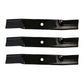 5101756S (3) High-Lift Lawn Mower Blades Fits Ferris 18"x2-1/2"