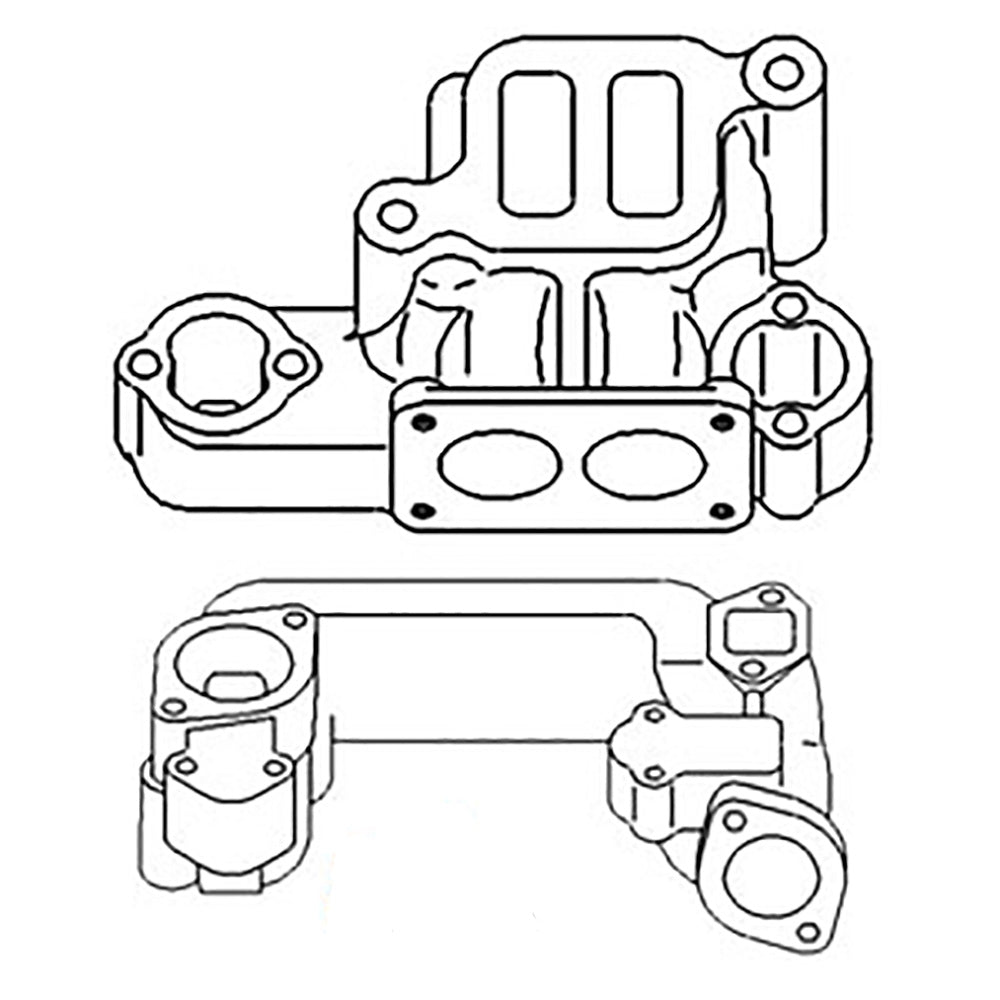 A5751K New Intake & Exhaust Manifold Fits John Deere Tractor 60 620 630 Gas