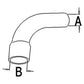 A62649 2.25" x 2.63" Lower Radiator Hose Fits Case IH Tractor Models 970 1070