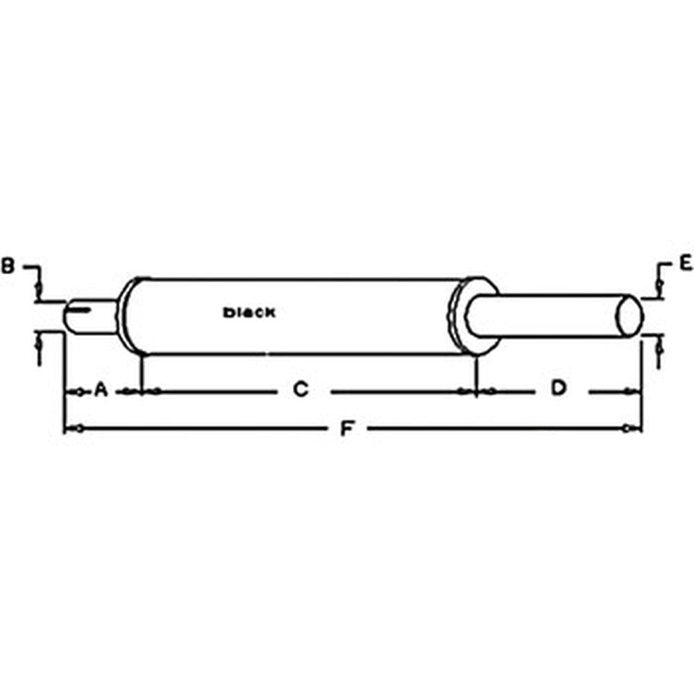 A64990 Muffler Fits Case 1170 1175 1270 1370 Tractors