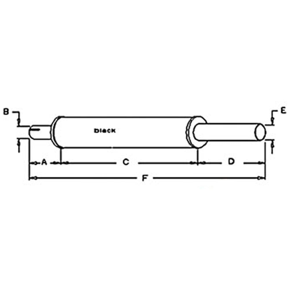 Muffler Fits 1170 1175 1270 1370 A-A64990 A-A64990-A A64990 A64990-A