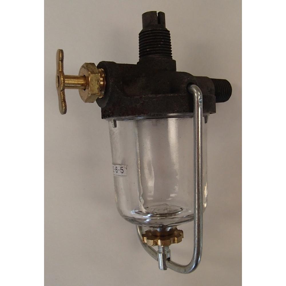 FUEL SEDIMENT BOWL ASSEMBLY A B D G GP H CAST IRON BRASS HANDLE Fits John Deere