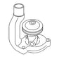 Water Pump Fits John Deere 50 B 50 AB4262R-R A4283R B2886R AB4262R