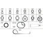 Air Conditioning O-Ring Service Kit Fits John Deere Models 32240 A3917R A4365R L