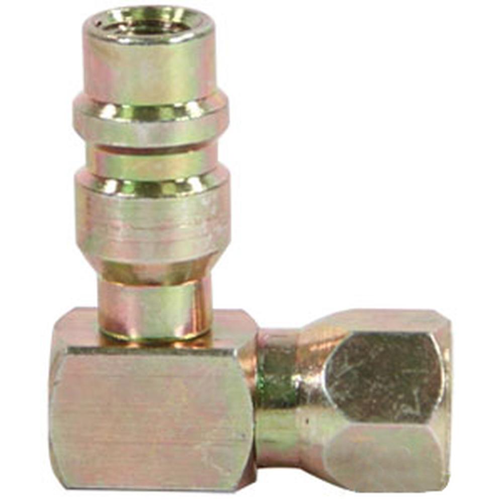 1/4" to R134A Adapter Low Side 90 Degree Fits John Deere 4050 4230 4440 4430