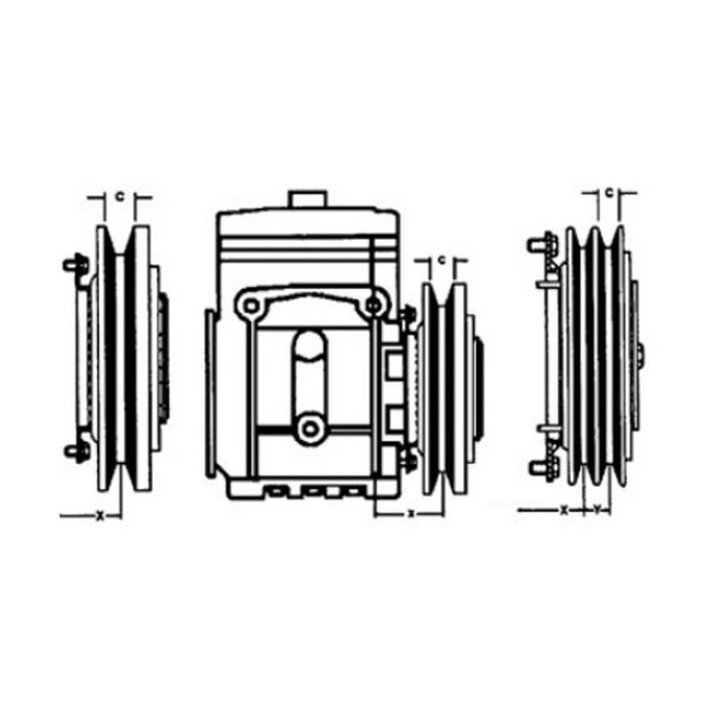 600-281 AH85847 Air Condition Compressor Clutch Fits John Deere Combine 7700 Cas