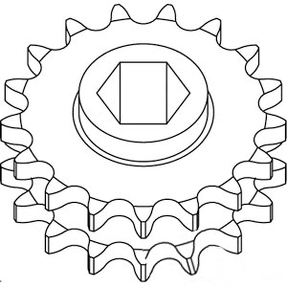 Sprocket - Double Main Drive Fits John Deere 330 435 557 558 566 567 430 AE39301