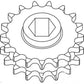 457 458 Double Hex Sprocket AFH205784 Fits John Deere 466 467 530 535 546 557