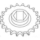 Replacment Round Baler Sprocket Fits John Deere #AE39650 - A-AE39650