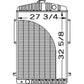 AH124726 AH19911 AH87990 New Radiator Fits John Deere Combine 6600 6620