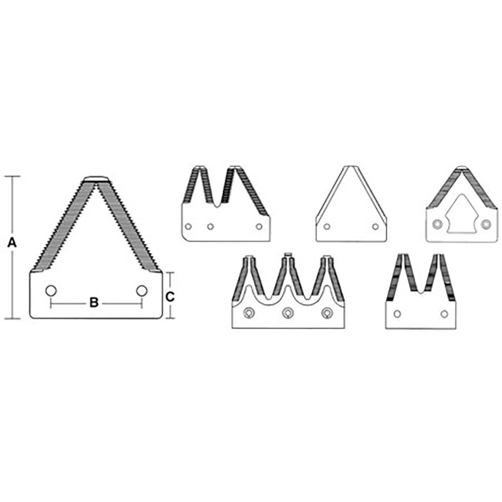 11ga Chrome Top Serrated Twin Tooth Fits Ford/New Holland Replaces 622-031