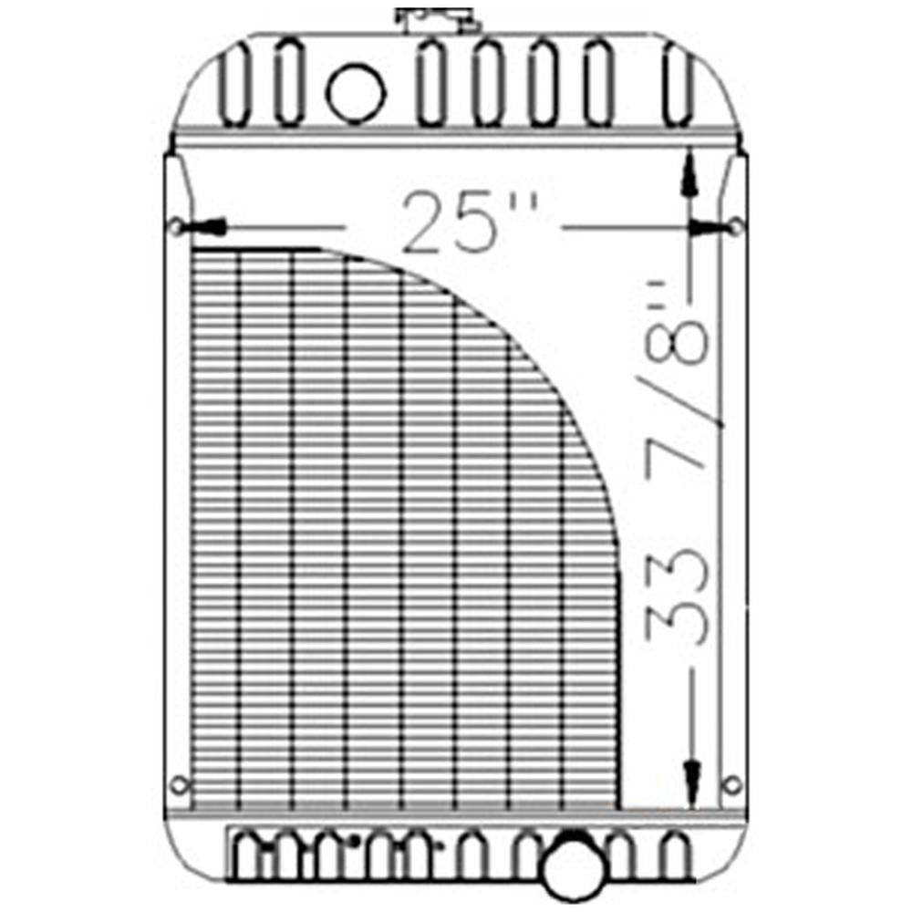 AH169363 Combine Radiator Fits John Deere 9400 9410 9500 9500SH 9510 9610 9650CT