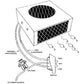 16,000 BTU Compact Auxiliary Heater AH500 for Under Seat Mounting 12 Volt