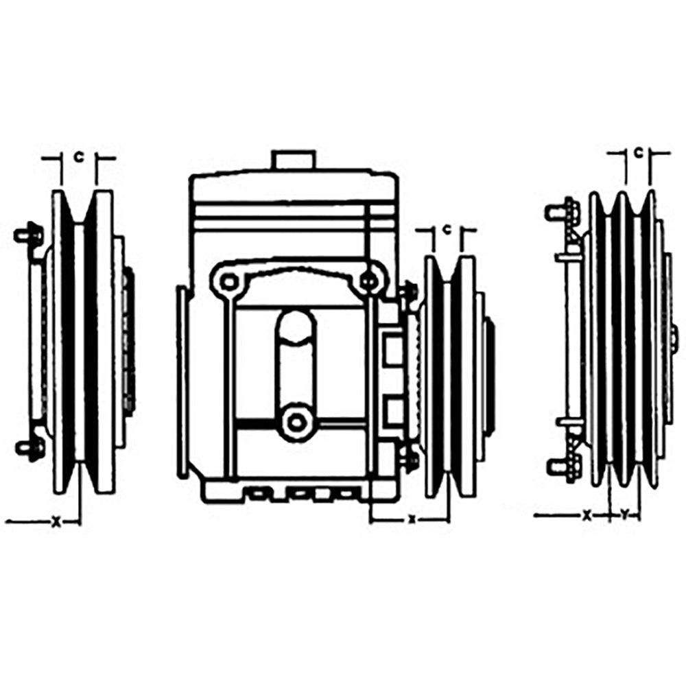 WN-D5NN19D649A-PEX Air Conditioner, Compressor, Clutch Fits N/A