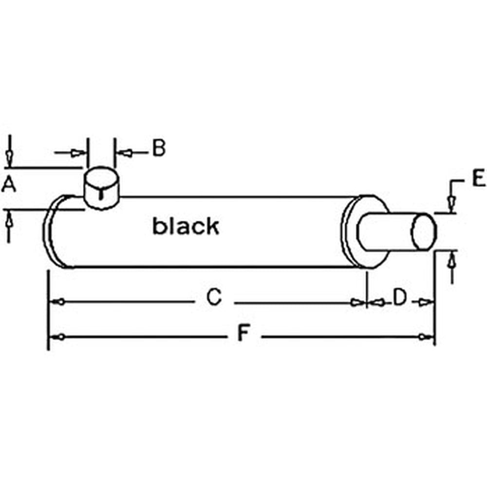 AH87288 New Black Muffler Fits John Deere Combine 6620 7700 7720