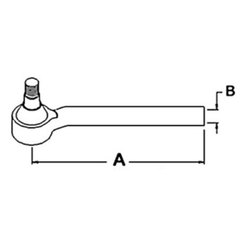 Tie Rod End RH AL116741 for J D - 6200 6400 6310 6410 6120 6420 6715 7320 7410
