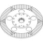 Brake Disc Fits John Deere Replaces AL162808