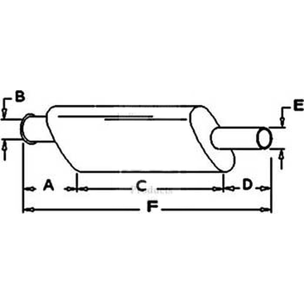 Muffler Fits John Deere Replaces AL24553