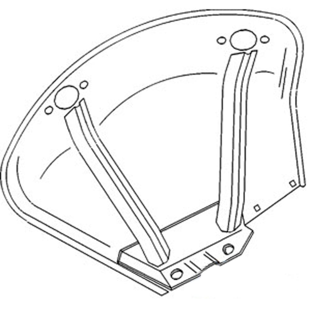 Right Hand Fender Fits John Deere Replaces AL28584