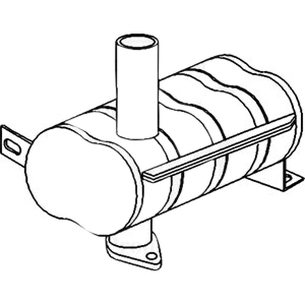 Fits John Deere Underhood Muffler For 840 940 1040 1140 1350 1550 1750 1850 2155