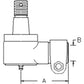 Cylinder End AL32866 Fits John Deere 310C 315C 510B 510C 515B 1641 2940